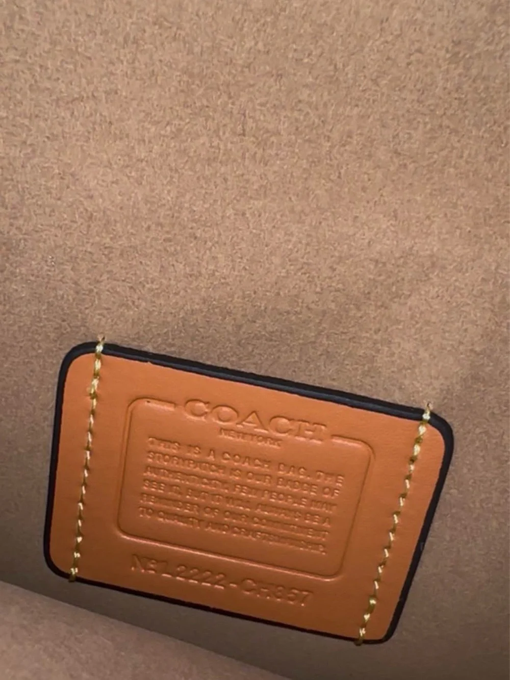 Coach Cream Leather Shoulder Bag with Gold Buckle